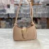 Compact women’s handbag in PU leather with buckle design for daily use, neutral beige color, perfect as shoulder or crossbody bag