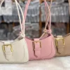 Compact women’s handbag in PU leather with buckle design for daily use, multi color, perfect as shoulder or crossbody bag
