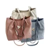 Large-capacity butterfly handbag made of PU leather with trendy design for daily use in multi color