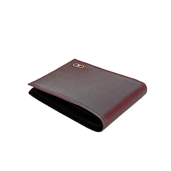 Leather wallet for men card holder made of PU leather with slim design for daily use in brown