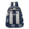 “Waterproof nylon casual backpack for women with durable lightweight design for daily use in blue.”