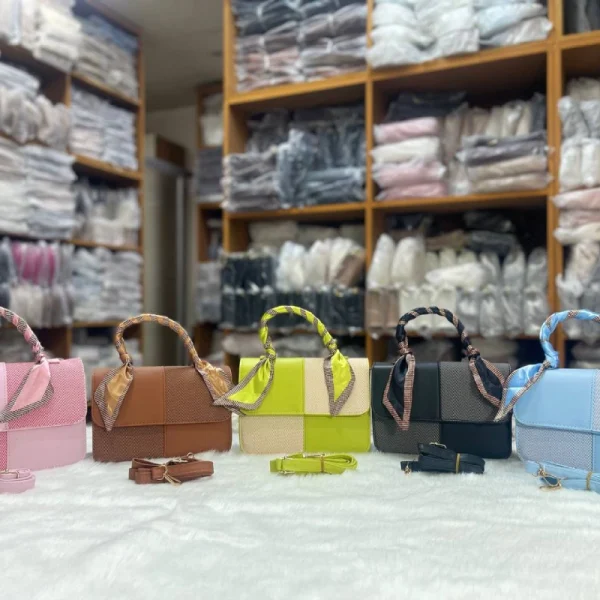 Women’s crossbody bag in PU leather with a compact stylish design for everyday use in multi-color display