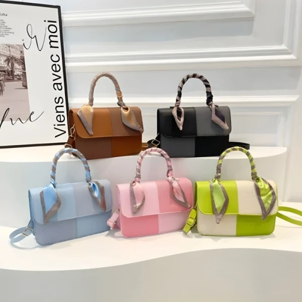 Women’s crossbody bag in PU leather with a compact stylish design for everyday use in multi-color options