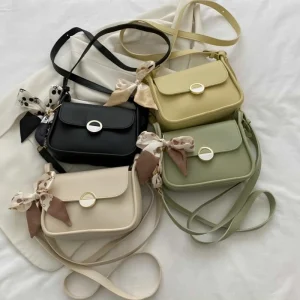 Women’s PU leather shoulder and crossbody bag with versatile carrying options for everyday use in multi-color